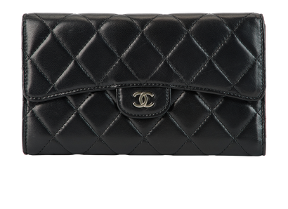 Chanel Quilted Flap Wallet, front view